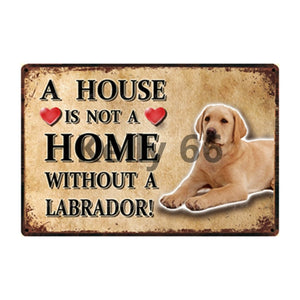 A House Is Not A Home Without A English Setter Tin Poster-Sign Board-Dogs, English Setter, Home Decor, Sign Board-16