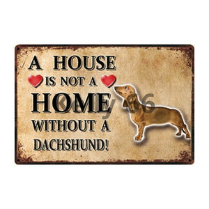 A House Is Not A Home Without A English Setter Tin Poster-Sign Board-Dogs, English Setter, Home Decor, Sign Board-21