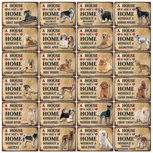 Load image into Gallery viewer, A House Is Not A Home Without A English Setter Tin Poster-Sign Board-Dogs, English Setter, Home Decor, Sign Board-3