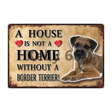 Load image into Gallery viewer, A House Is Not A Home Without A Italian Greyhound Tin Poster-Sign Board-Dogs, Greyhound, Home Decor, Sign Board-10