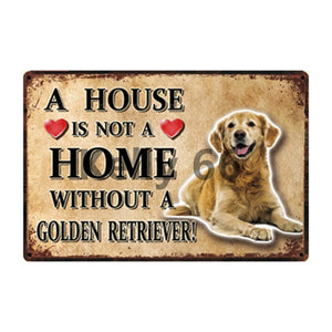 A House Is Not A Home Without A Italian Greyhound Tin Poster-Sign Board-Dogs, Greyhound, Home Decor, Sign Board-16