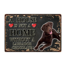 Load image into Gallery viewer, A House Is Not A Home Without A Labradoodle Tin Poster-Sign Board-Dogs, Doodle, Home Decor, Labradoodle, Sign Board-11