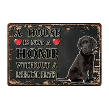 Load image into Gallery viewer, A House Is Not A Home Without A Labradoodle Tin Poster-Sign Board-Dogs, Doodle, Home Decor, Labradoodle, Sign Board-3