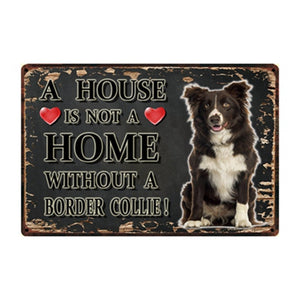 A House Is Not A Home Without A Labradoodle Tin Poster-Sign Board-Dogs, Doodle, Home Decor, Labradoodle, Sign Board-6