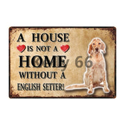 A House Is Not A Home Without A Miniature Poodle Tin Poster-Sign Board-Dogs, Doodle, Home Decor, Sign Board, Toy Poodle-14