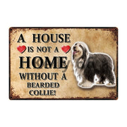 A House Is Not A Home Without A Miniature Poodle Tin Poster-Sign Board-Dogs, Doodle, Home Decor, Sign Board, Toy Poodle-8