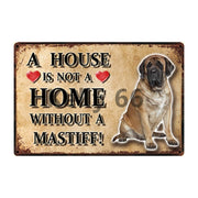 A House Is Not A Home Without A Shetland Sheepdog Tin Poster-Sign Board-Dogs, Home Decor, Rough Collie, Shetland Sheepdog, Sign Board-11