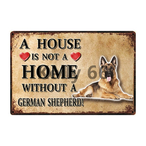 A House Is Not A Home Without A American Staffordshire Terrier Tin Poster-Sign Board-American Staffordshire Terrier, Dogs, Home Decor, Sign Board, Staffordshire Bull Terrier-17