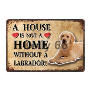 A House Is Not A Home Without A American Staffordshire Terrier Tin Poster-Sign Board-American Staffordshire Terrier, Dogs, Home Decor, Sign Board, Staffordshire Bull Terrier-22