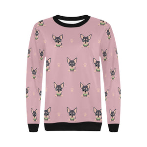 Cutest Black and Tan Chihuahua Love Women's Sweatshirt - 4 Colors-Apparel-Apparel, Chihuahua, Sweatshirt-10