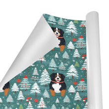 Load image into Gallery viewer, Jolly Giants Bernese Mountain Dog Christmas Gift Wrapping Paper - 2 Rolls-Christmas Ornament-Bernese Mountain Dog,Christmas,Wrapping Paper-2