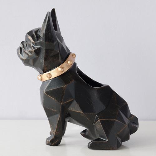  NABEIM French Bulldog Statue Indoor Black, Key Tray Holder for  Entryway Table Decorative for Men Women Resin for Home Decor, Cute Animal  Sculptures Candy Dish Jewelry Earrings Holder (Color : Black) 