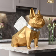 Load image into Gallery viewer, Abstract Frenchie Decorative Resin Tissue BoxHome DecorGold