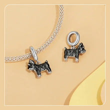 Load image into Gallery viewer, Adorable Black and Silver Schnauzer Charm – Bracelet Bead-10