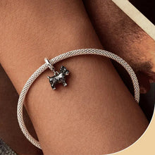 Load image into Gallery viewer, Adorable Black and Silver Schnauzer Charm – Bracelet Bead-8