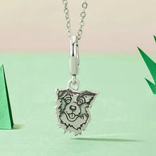 Load image into Gallery viewer, Adorable Black and White Border Collie Charm – Silver Pet Gift-Accessories-Accessories,Border Collie,Charm Beads,Dog Memorial Gifts,Dog Mom Gifts,Jewellery-1