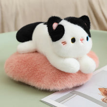 Load image into Gallery viewer, Adorable Black and White Cat Plush Toy - Cosy Cushion Cutie-Stuffed Animals-Black and White Cat,Cat Memorial Gifts,Cats,Stuffed Animal-5