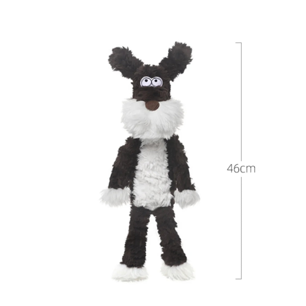 Adorable Black and White Schnauzer Stuffed Animal Plush Toy-Stuffed Animals-Dog Memorial Gifts,Schnauzer,Stuffed Animal-black-46cm-12