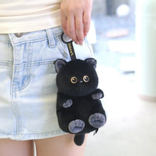 Load image into Gallery viewer, Adorable Black Cat Bag Charm - Chubby Big-Eyed Cutie-3