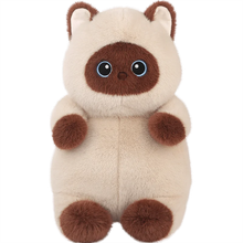 Load image into Gallery viewer, Adorable Black Cat Teddy Bear Soft Plush Toy - Chubby Big-Eyed Cutie-6