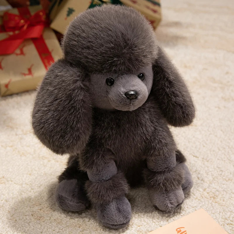 Adorable Black Poodle Stuffed Animal Plush Toy-Stuffed Animals-Dog Memorial Gifts,Poodle,Stuffed Animal-black-25cm-1