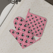 Load image into Gallery viewer, Adorable Boston Terrier Love Oven Mitts and Pot Holders Set-Kitchen Decor-11