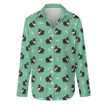 Load image into Gallery viewer, Adorable Boston Terrier Love Women's Shirt-Apparel-Apparel,Boston Terrier,Dog Mom Gifts,Shirt-Mint Green-S-16