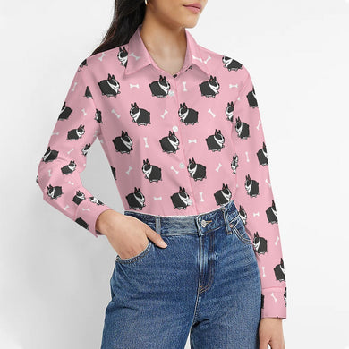 Adorable Boston Terrier Love Women's Shirt-Apparel-Apparel,Boston Terrier,Dog Mom Gifts,Shirt-1