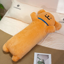 Load image into Gallery viewer, Adorable Brown Maltese with Blue Collar Stuffed Animal-yellow-about 100cm-1