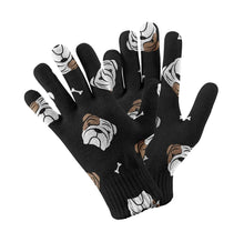 Load image into Gallery viewer, Adorable Bulldog Charm Touch Screen Gloves-Accessories-Accessories,Dog Dad Gifts,Dog Mom Gifts,Gloves-Black-5