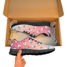 Load image into Gallery viewer, Adorable Bulldog Charm Women's Breathable Sneakers - 7 Gradients-38