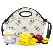 Load image into Gallery viewer, Adorable Bulldog Love Neoprene Lunch Bag-Accessories-Accessories,Bags,Dog Dad Gifts,Dog Mom Gifts,English Bulldog,Lunch Bags-12