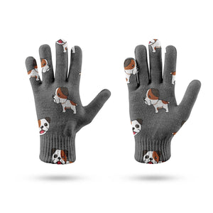 Adorable Bulldog Touch Screen Gloves-Accessories-Accessories, Dog Dad Gifts, Dog Mom Gifts, English Bulldog, Gloves-10