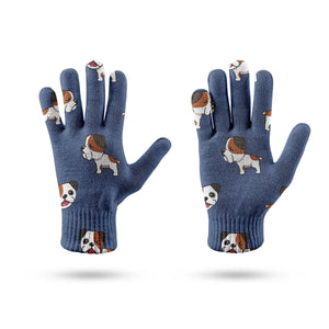 Adorable Bulldog Touch Screen Gloves-Accessories-Accessories, Dog Dad Gifts, Dog Mom Gifts, English Bulldog, Gloves-13