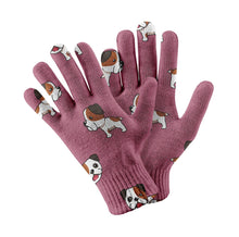 Load image into Gallery viewer, Adorable Bulldog Touch Screen Gloves-Accessories-Accessories, Dog Dad Gifts, Dog Mom Gifts, English Bulldog, Gloves-Rose gold-4