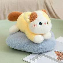 Load image into Gallery viewer, Adorable Calico Cat Plush Toy - Cosy Cushion Cutie-yellow cat-about 25cm-1