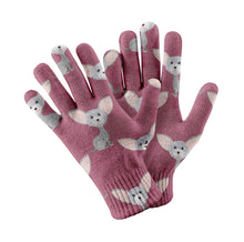 Load image into Gallery viewer, Adorable Chihuahua Charm Touch Screen Gloves-Accessories-Accessories, Dog Dad Gifts, Dog Mom Gifts, Gloves-Rose gold-4