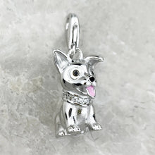 Load image into Gallery viewer, Adorable Chihuahua Dangle Silver Pendant Jewelry Accessory-Lobster Clasp-7