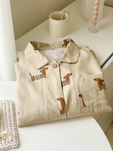Load image into Gallery viewer, Adorable Chocolate Dachshunds Cotton Pajamas Set for Women-10