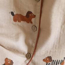 Load image into Gallery viewer, Adorable Chocolate Dachshunds Summer Cotton Couples Pajamas Set-7