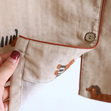 Load image into Gallery viewer, Adorable Chocolate Dachshunds Summer Cotton Couples Pajamas Set-8