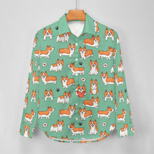 Load image into Gallery viewer, Adorable Corgi Love Parade-Apparel-Apparel,Corgi,Dog Mom Gifts,Shirt-20