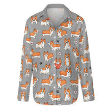 Load image into Gallery viewer, Adorable Corgi Love Parade-Apparel-Apparel,Corgi,Dog Mom Gifts,Shirt-S-DarkGray-27