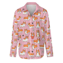 Load image into Gallery viewer, Adorable Corgi Love Parade-Apparel-Apparel,Corgi,Dog Mom Gifts,Shirt-S-Pink-4