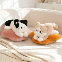 Load image into Gallery viewer, Adorable Cream Bicolor Ragdoll Cat Plush Toy - Cosy Cushion Cutie-12