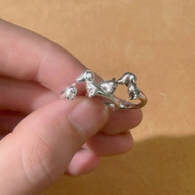 Load image into Gallery viewer, Adorable Dachshund Silver Plated Adjustable Ring Gift for Dog Lovers-4