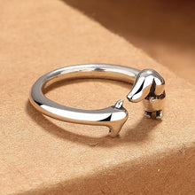 Load image into Gallery viewer, Adorable Dachshund Silver Plated Adjustable Ring Gift for Dog Lovers-WHITE-resizable-5
