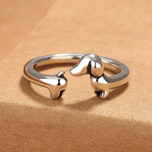 Load image into Gallery viewer, Adorable Dachshund Silver Plated Adjustable Ring Gift for Dog Lovers-1