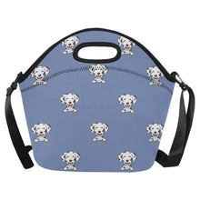 Load image into Gallery viewer, Adorable Dalmatian Puppy Neoprene Lunch Bag-CornflowerBlue-ONESIZE-6
