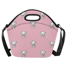 Load image into Gallery viewer, Adorable Dalmatian Puppy Neoprene Lunch Bag-Pink-ONESIZE-1